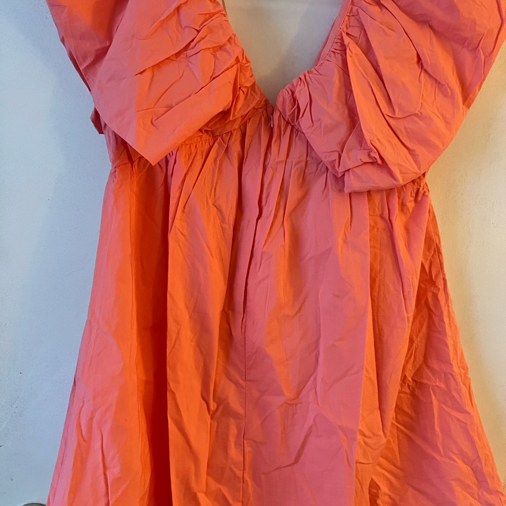 Elegant Orange Women's Dress